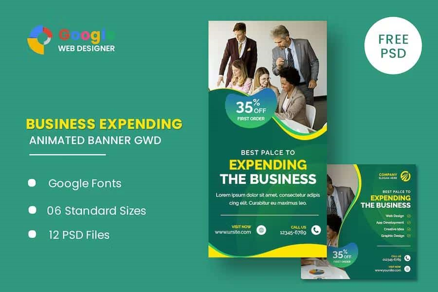 BUSINESS ANIMATED BANNER GWD